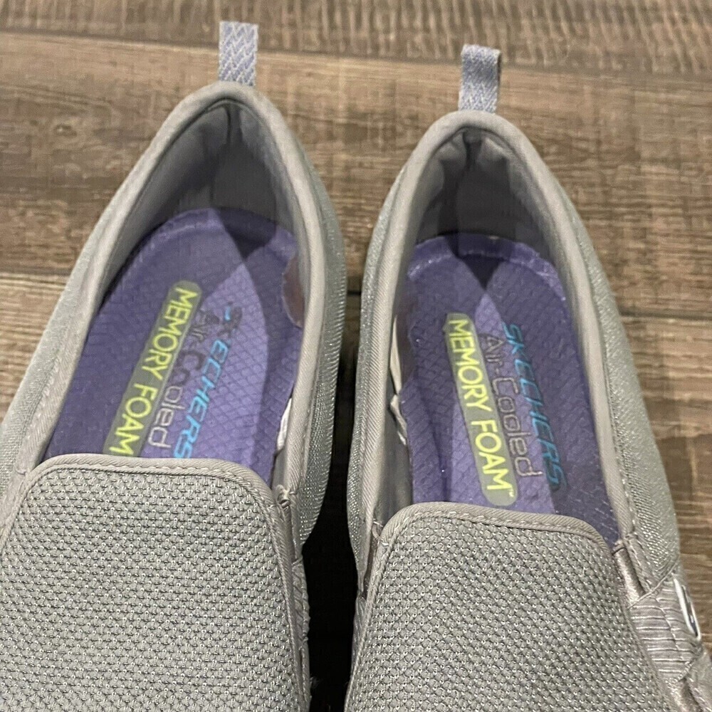 SKECHERS FLEX LITE Womens Size 8 Gray Air Cooled Memory Foam Comfort Shoe - Picture 6 of 9